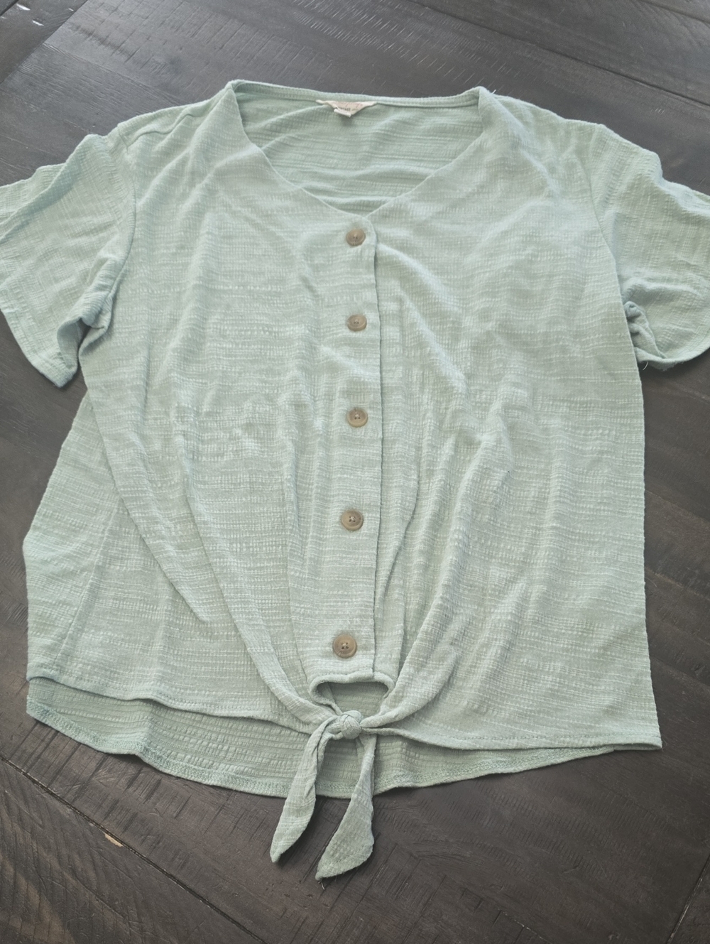 Womens Weatherproof Vintage Tie Top. Medium. Used.